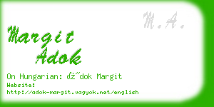 margit adok business card